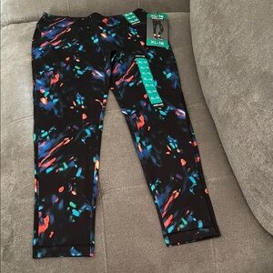 Kirkland Signature Black Multicolor Kids Leggings